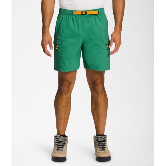NWT - The North Face Belted Cargo Shorts XXL – Grass Green Hiking Style - Picture 1 of 10